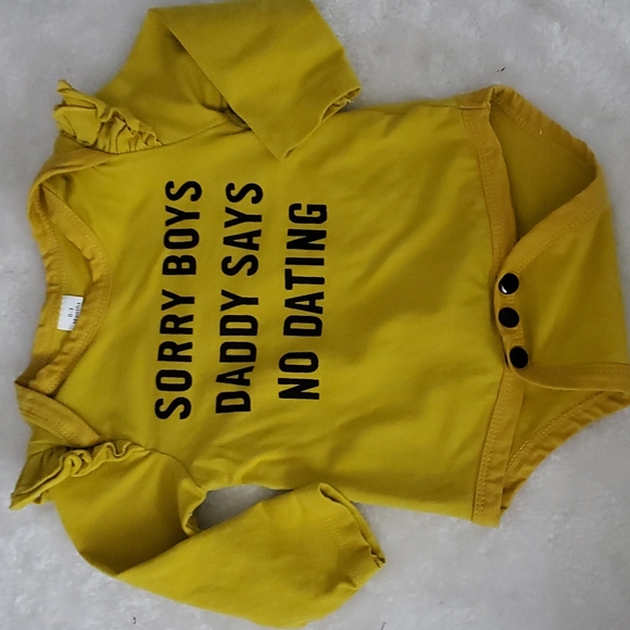 3 piece sunflower infant outfit. - Picture 2 of 5
